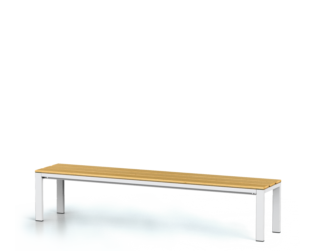 Lavice s bukovými latěmi - základní provedení 420 x 2000 x 400